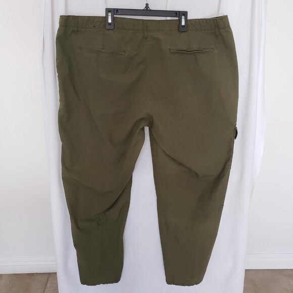 Woman Army Green button zip Pockets Cargo Pants - Picture 10 of 12